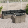 Juego de Sofá de Jardín de 8 Piezas con Cojines de Ratán Poliratán Negro von , Outdoor-Sofas - Ref: Foro24-3345759, Preis: 60...