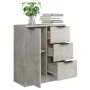Concrete gray plywood sideboard 60x30x70 cm by vidaXL, Sideboards - Ref: Foro24-811083, Price: 66,48 €, Discount: %