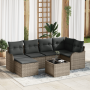Juego de Sofá de Jardín de 6 Piezas con Cojines Ratán Plástico Negro by , Outdoor sofas - Ref: Foro24-3345779, Price: 429,08 ...