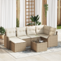 Juego de Sofá de Jardín de 7 Piezas con Cojines Ratán Poliéster Marrón von , Outdoor-Sofas - Ref: Foro24-3345781, Preis: 449,...