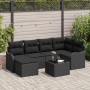 Conjunto de Sofá de Jardín de 7 Piezas con Cojines Ratán Poliéster Beige by , Outdoor sofas - Ref: Foro24-3345783, Price: 444...