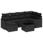 Conjunto de Sofá de Jardín de 7 Piezas con Cojines Ratán Poliéster Beige by , Outdoor sofas - Ref: Foro24-3345783, Price: 444...