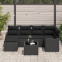 Conjunto de Sofá de Jardín de 7 Piezas con Cojines Ratán Poliéster Beige by , Outdoor sofas - Ref: Foro24-3345783, Price: 444...