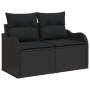 Juego de Sofá de Jardín de 6 Piezas con Cojines Negro Ratán Poliester by , Outdoor sofas - Ref: Foro24-3345813, Price: 354,51...