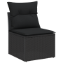 Juego de Sofá de Jardín de 6 Piezas con Cojines Negro Ratán Poliester by , Outdoor sofas - Ref: Foro24-3345813, Price: 354,51...