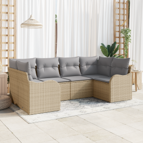 Conjunto de Sofá de Jardín de 6 Piezas con