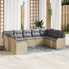 Comprar Juego de Sofá de Jardín de 9 Piezas con