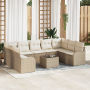 Conjunto de Sofá de Jardín de 10 Piezas con Cojines de Ratán Poliéster Marrón by , Outdoor sofas - Ref: Foro24-3345871, Price...