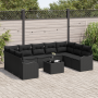 Conjunto de Sofá de Jardín de 10 Piezas con Cojines Beige de Poliratán by , Outdoor sofas - Ref: Foro24-3345873, Price: 633,2...