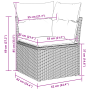 Juego de Sofá de Jardín de 10 Piezas con Cojines Ratán Poliéster Negro by , Outdoor sofas - Ref: Foro24-3345877, Price: 581,1...