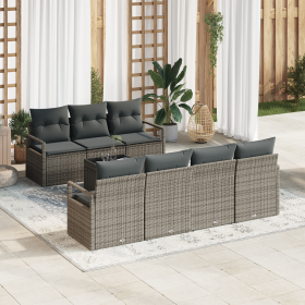 Conjunto de Sofá de Jardín de 8 Piezas con