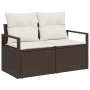Juego de Sofá de Jardín de 5 Piezas con Cojines Ratán Polipropileno Gris by , Outdoor sofas - Ref: Foro24-3346388, Price: 389...