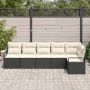 Conjunto de Sofá de Jardín de 6 Piezas con Cojines Negro Ratán Sintético von , Outdoor-Sofas - Ref: Foro24-3346397, Preis: 36...
