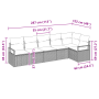 Conjunto de Sofá de Jardín de 6 Piezas con Cojines Negro Ratán Sintético von , Outdoor-Sofas - Ref: Foro24-3346397, Preis: 36...