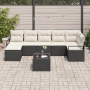 Conjunto de Sofá de Jardín de 7 Piezas con Cojines de Ratán Poliéster Marrón by , Outdoor sofas - Ref: Foro24-3346477, Price:...