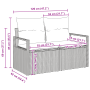 Conjunto de Sofá de Jardín de 7 Piezas con Cojines de Ratán Poliéster Marrón by , Outdoor sofas - Ref: Foro24-3346477, Price:...