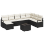Juego de Sofá de Jardín de 8 Piezas con Cojines en Ratán Poliéster Marrón von , Outdoor-Sofas - Ref: Foro24-3346507, Preis: 4...