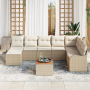 Conjunto de Sofás de Jardín de 9 Piezas con Cojines Beige Poliratán Acacia | Foro24.es | Tu tienda online para hogar, jardín y más Foro24.es