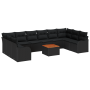 Juego de Sofá de Jardín de 11 Piezas con Cojines Negro Ratán Acacia von , Outdoor-Sofas - Ref: Foro24-3347506, Preis: 691,41 ...