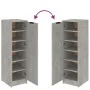 Mueble zapatero madera contrachapada gris hormigón 30x35x100 cm by vidaXL, Closets and storage - Ref: Foro24-811434, Price: 6...