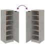 Mueble zapatero madera contrachapada gris hormigón 30x35x100 cm by vidaXL, Closets and storage - Ref: Foro24-811434, Price: 6...
