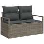 Set de Sofás de Jardín de 5 Piezas con Cojines Gris Ratán Sintético Acacia | Foro24.es | Tu tienda online para hogar, jardín y más Foro24.es