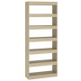 Sonoma oak engineered wood shelf/divider 80x30x198 cm by vidaXL, Bookcases and shelves - Ref: Foro24-811730, Price: 98,84 €, ...