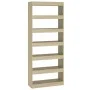 Sonoma oak engineered wood shelf/divider 80x30x198 cm by vidaXL, Bookcases and shelves - Ref: Foro24-811730, Price: 94,94 €, ...
