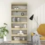 Sonoma oak engineered wood shelf/divider 80x30x198 cm by vidaXL, Bookcases and shelves - Ref: Foro24-811730, Price: 94,94 €, ...