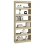 Sonoma oak engineered wood shelf/divider 80x30x198 cm by vidaXL, Bookcases and shelves - Ref: Foro24-811730, Price: 94,94 €, ...