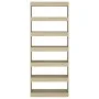 Sonoma oak engineered wood shelf/divider 80x30x198 cm by vidaXL, Bookcases and shelves - Ref: Foro24-811730, Price: 94,94 €, ...