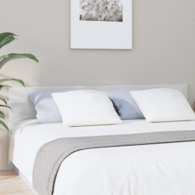 Glossy white plywood bed headboard 200x1.5x80 cm by vidaXL, Headboards and footboards - Ref: Foro24-811049, Price: 54,05 €, D...
