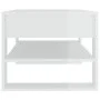 Mesa de centro madera contrachapada blanco brillo 102x55x45 cm de vidaXL, Mesas de centro - Ref: Foro24-810905, Precio: 78,03...