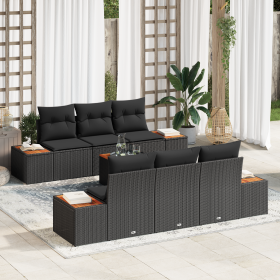 Conjunto de Sofá de Jardín de 7 Piezas con