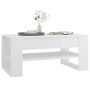 Mesa de centro madera contrachapada blanco brillo 102x55x45 cm de vidaXL, Mesas de centro - Ref: Foro24-810905, Precio: 77,90...