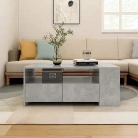 Concrete gray engineered wood coffee table 102x55x42 cm by vidaXL, Coffee table - Ref: Foro24-810921, Price: 87,23 €, Discoun...