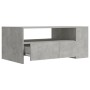 Concrete gray engineered wood coffee table 102x55x42 cm by vidaXL, Coffee table - Ref: Foro24-810921, Price: 90,21 €, Discoun...