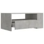 Concrete gray engineered wood coffee table 102x55x42 cm by vidaXL, Coffee table - Ref: Foro24-810921, Price: 87,23 €, Discoun...