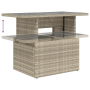 Conjunto de Sofá de Jardín de 8 Piezas con Cojines Gris Claro Ratán Poliéster de , Sofás de exterior - Ref: Foro24-3348418, P...