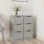 Sideboard 2 Stück betongraues Sperrholz 30x30x70 cm von vidaXL, Sideboards - Ref: Foro24-811160, Preis: 73,75 €, Rabatt: %