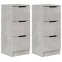 Sideboard 2 Stück betongraues Sperrholz 30x30x70 cm von vidaXL, Sideboards - Ref: Foro24-811160, Preis: 73,75 €, Rabatt: %