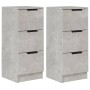 Sideboard 2 Stück betongraues Sperrholz 30x30x70 cm von vidaXL, Sideboards - Ref: Foro24-811160, Preis: 74,55 €, Rabatt: %