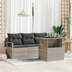 Conjunto de Sofás de Jardín de 5 Piezas con
