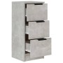 Sideboard 2 Stück betongraues Sperrholz 30x30x70 cm von vidaXL, Sideboards - Ref: Foro24-811160, Preis: 74,55 €, Rabatt: %