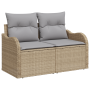 Conjunto de Sofá de Jardín de 5 Piezas con Cojines Beige de Ratán Sintético y Acacia | Foro24.es | Tu tienda online para hogar, jardín y más Foro24.es
