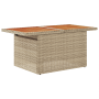 Conjunto de Sofá de Jardín de 5 Piezas con Cojines Beige de Ratán Sintético y Acacia | Foro24.es | Tu tienda online para hogar, jardín y más Foro24.es
