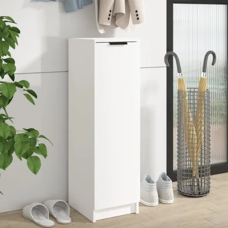White plywood shoe cabinet 30x35x100 cm by vidaXL, Shoe racks and shoe organizers - Ref: Foro24-811430, Price: 76,65 €, Disco...