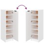 Schuhschrank aus weißem Sperrholz 30x35x100 cm von vidaXL, Schuhregale und Schuhorganisatoren - Ref: Foro24-811430, Preis: 76...