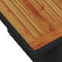 Juego de Sofá de Jardín de 9 Piezas con Cojines Ratán Poli Negro Acacia by , Outdoor sofas - Ref: Foro24-3349435, Price: 636,...