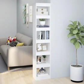 Estantería/divisor de espacios blanco 40x30x198 cm de vidaXL, Librerías y estanterías - Ref: Foro24-811637, Precio: 83,01 €, ...
